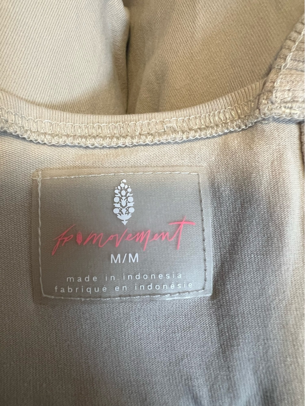Free People Movement Hot Shot Onesie Size Women’s Medium Color Cream/Tan - Picture 10 of 14